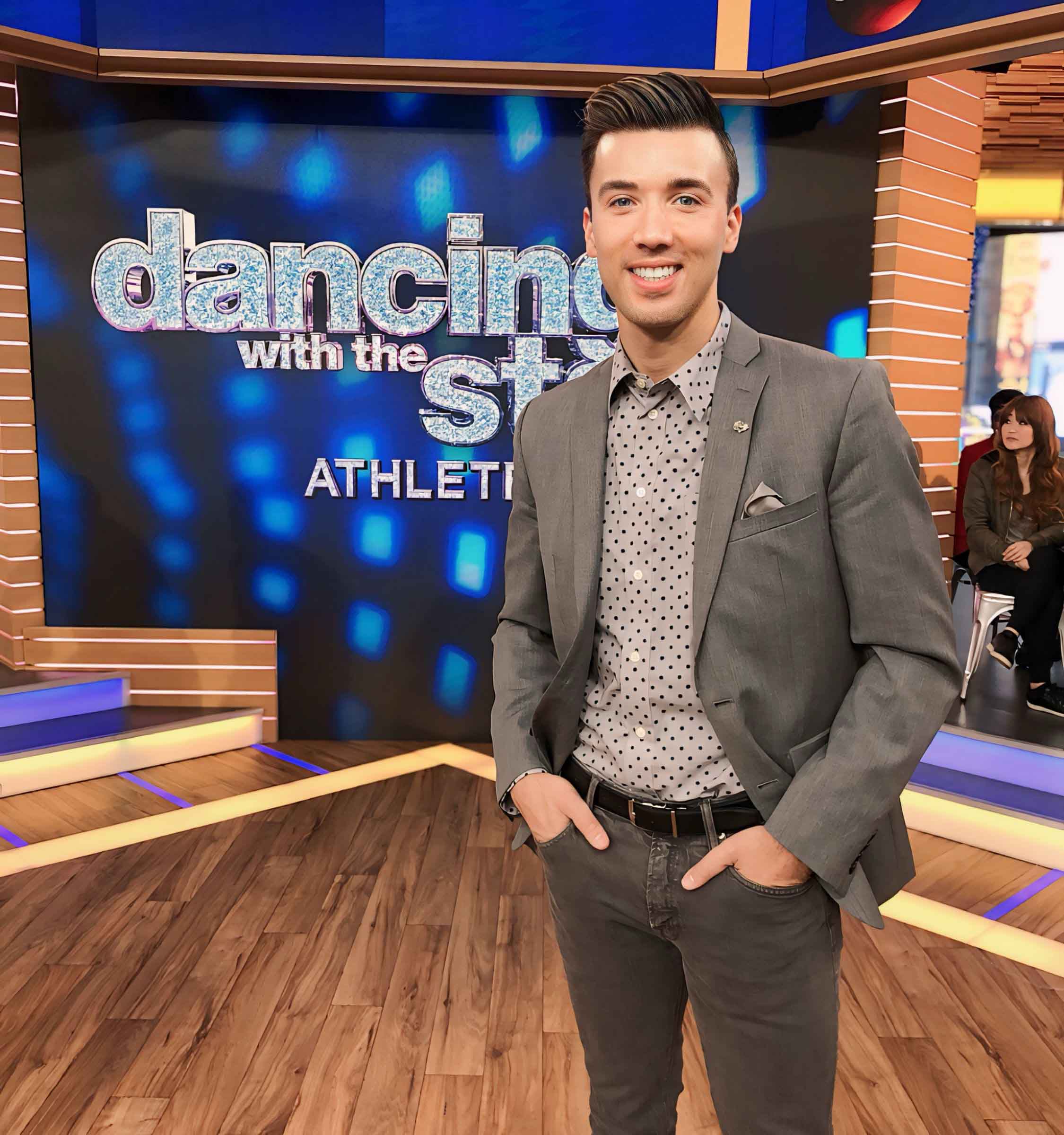 Dennis Kenney on the set of dancing with the stars