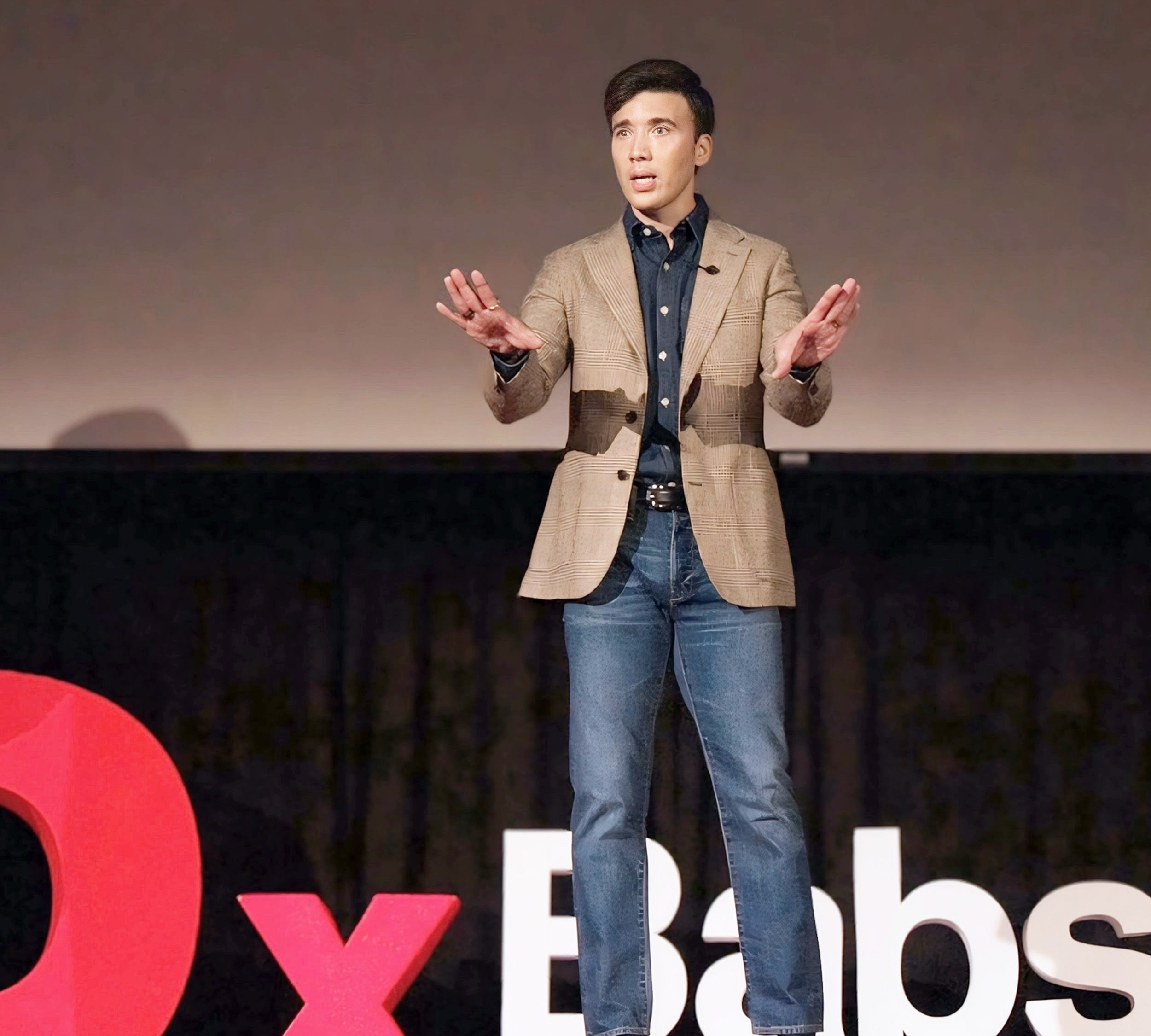 Dennis Kenney doing a Ted Talk at Babson College